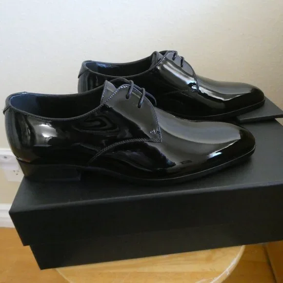 Saint Laurent Women Patent Leather Shoes Size 37.5 - Picture 7 of 10